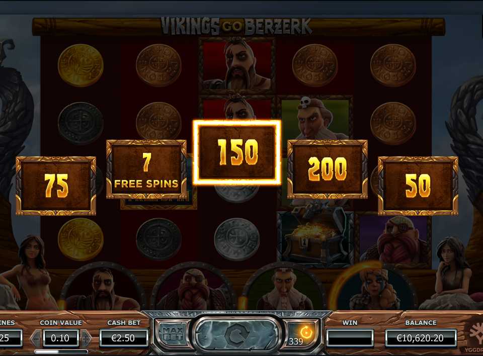 Бонусная игра в слоте Vikings Go Berzerk 